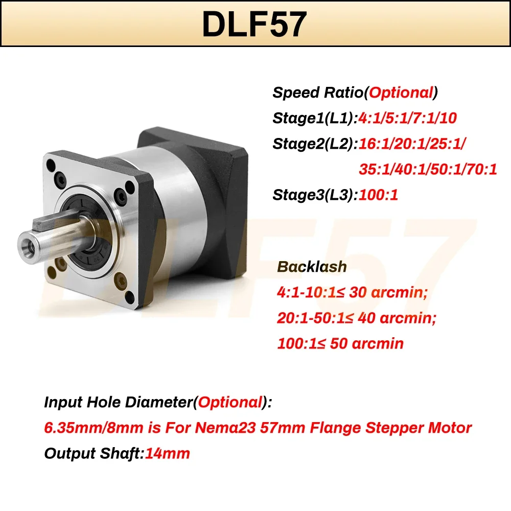 6.35/8/11/14Mm Input Planetary - đánh giá và giá Planetary Gearbox Reducer Nema 23 34