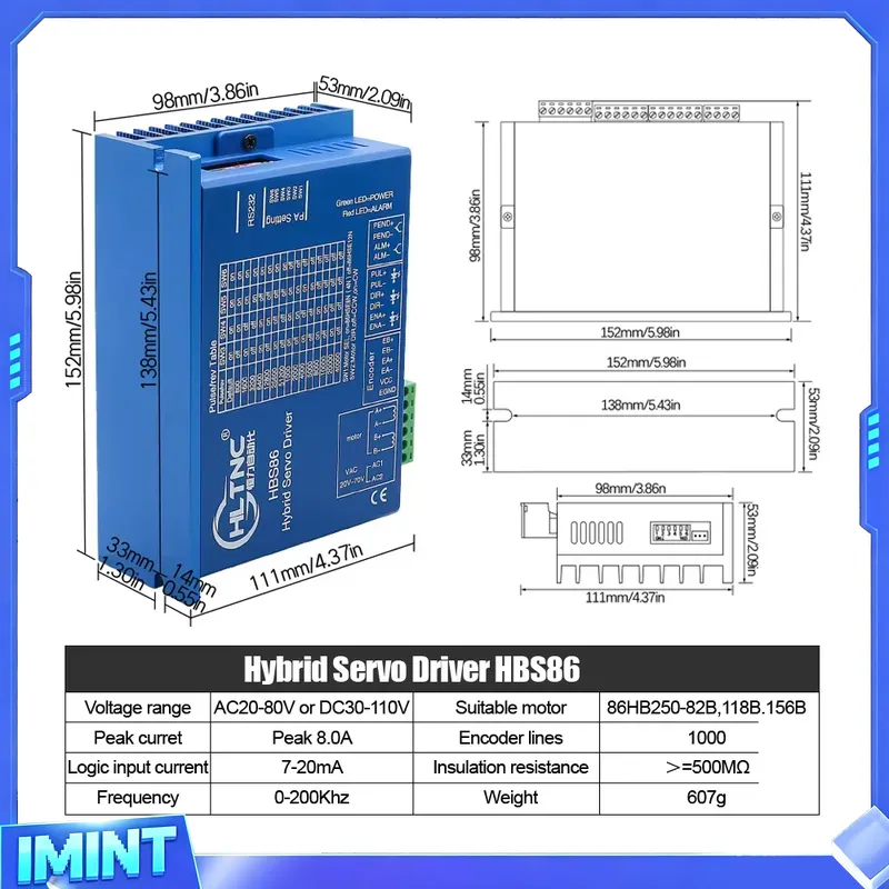 4 Axis Nema 34 Closed Loop Ste - đánh giá và giá Hybrid Servo Driver Nema 34 8.5Nm