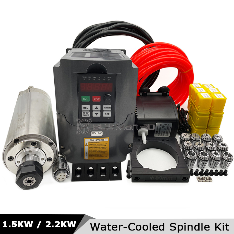 2.2KW/1.5KW 400Hz 24000RPM Wat - đánh giá và giá 2.2Kw Water Cooled Spindle Kit Vfd