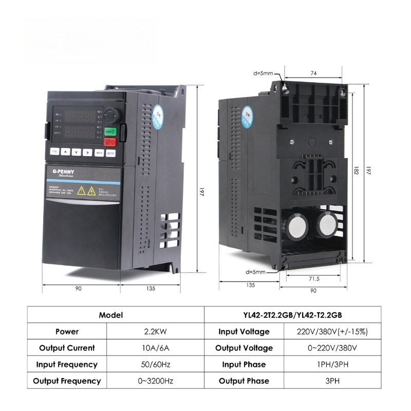 2.2kw ER20 D80 12000rpm/24000r - đánh giá và giá 2.2Kw Water Cooled Spindle Kit Vfd