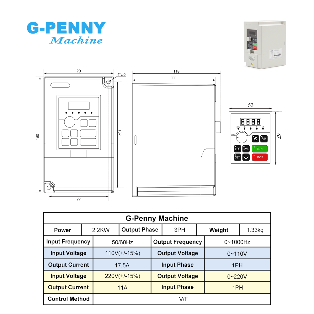 G-Xu Mới Xuất Hiện! 2.2kw ER20 - đánh giá và giá 2.2Kw Water Cooled Spindle Kit Vfd
