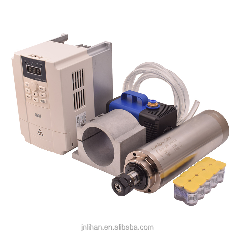 Motor Inverter VFD Kit Cnc Spi - đánh giá và giá 2.2Kw Water Cooled Spindle Kit Vfd