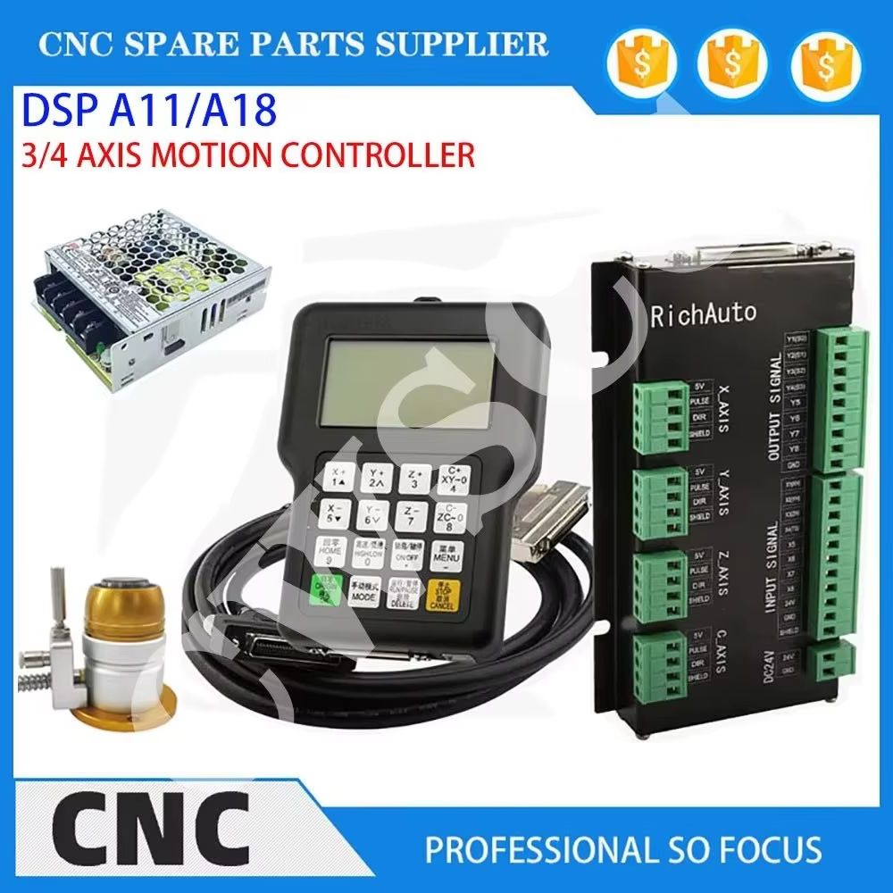 3-axis 4-axis CNC machine tool - đánh giá và giá Richauto A11 Dsp Controller 3 Axis