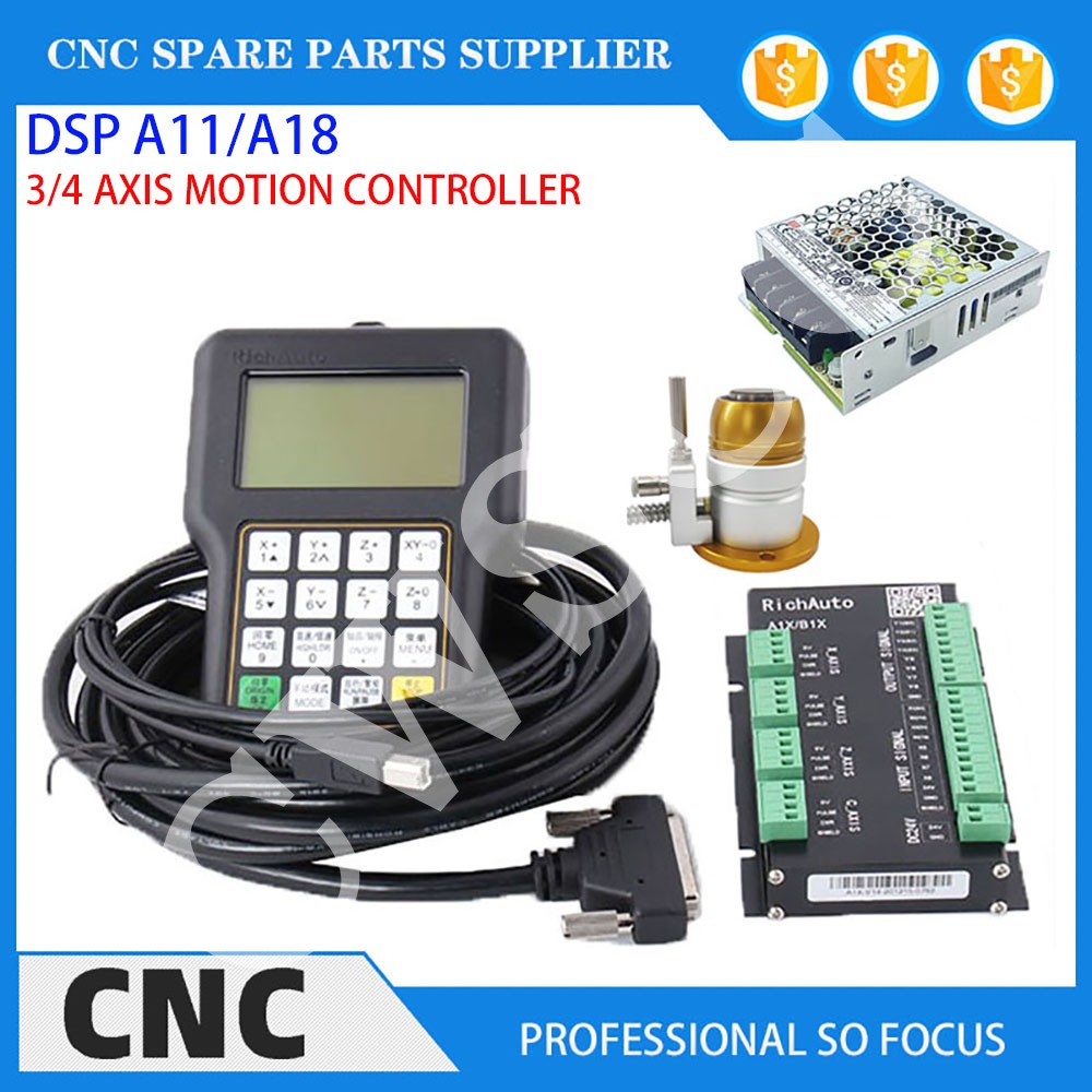 3-axis 4-axis CNC machine tool - đánh giá và giá Richauto A11 Dsp Controller 3 Axis