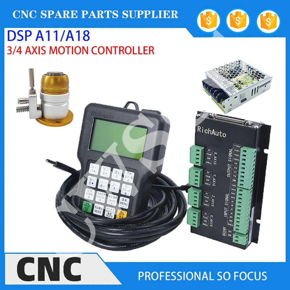 3-axis 4-axis CNC machine tool - đánh giá và giá Richauto A11 Dsp Controller 3 Axis