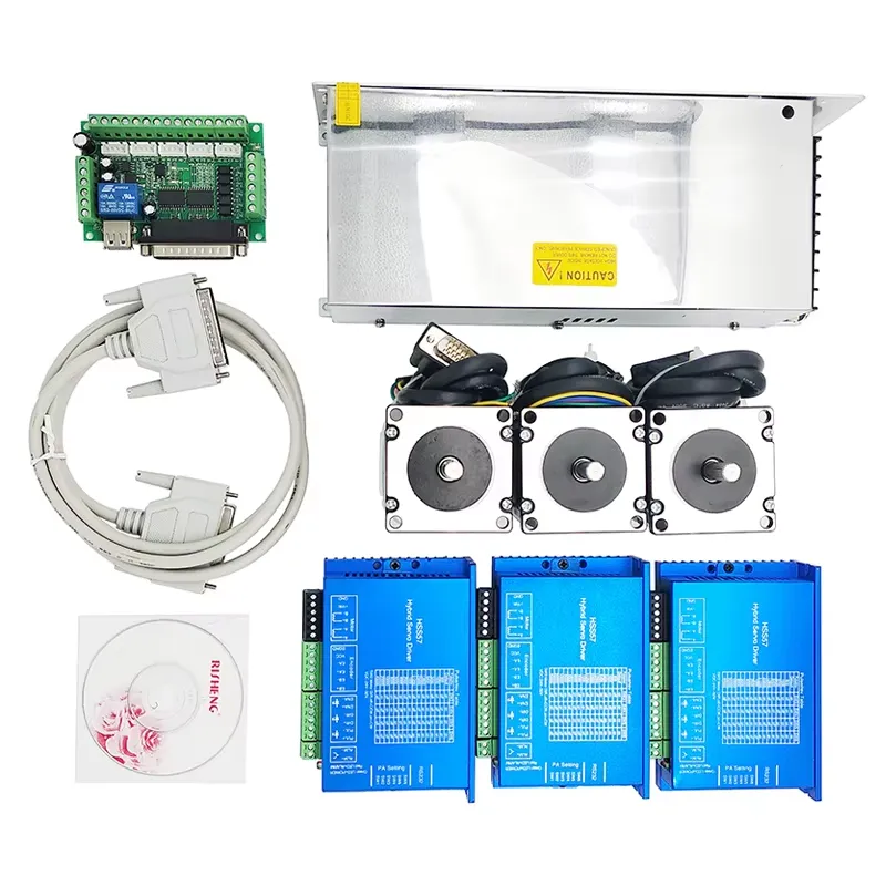 3 Axis 2N.m Nema23 CNC Kit Ser - đánh giá và giá Nema 23 Closed Loop Stepper Motor Driver Kit