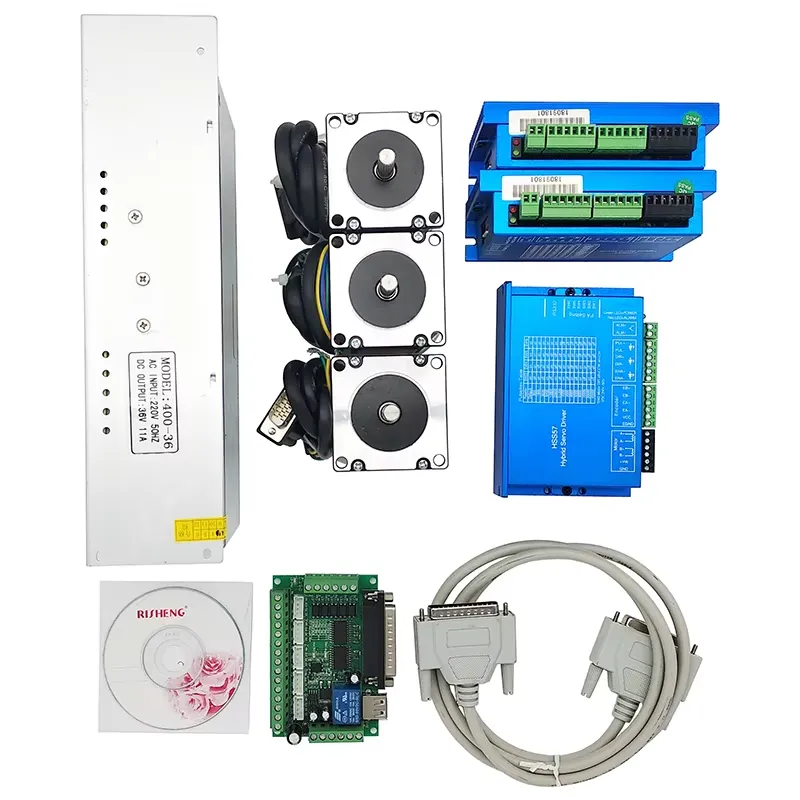 3 Axis 2N.m Nema23 CNC Kit Ser - đánh giá và giá Nema 23 Closed Loop Stepper Motor Driver Kit