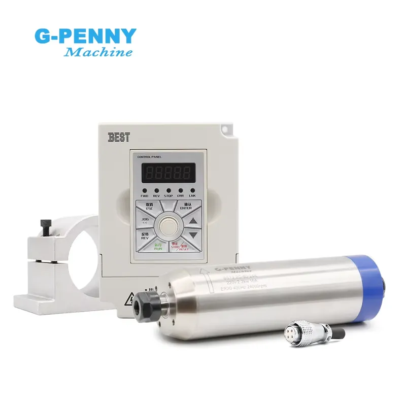 G-penny 2.2KW ER20 D80 Wood Wo - đánh giá và giá 2.2Kw Water Cooled Spindle Kit Vfd