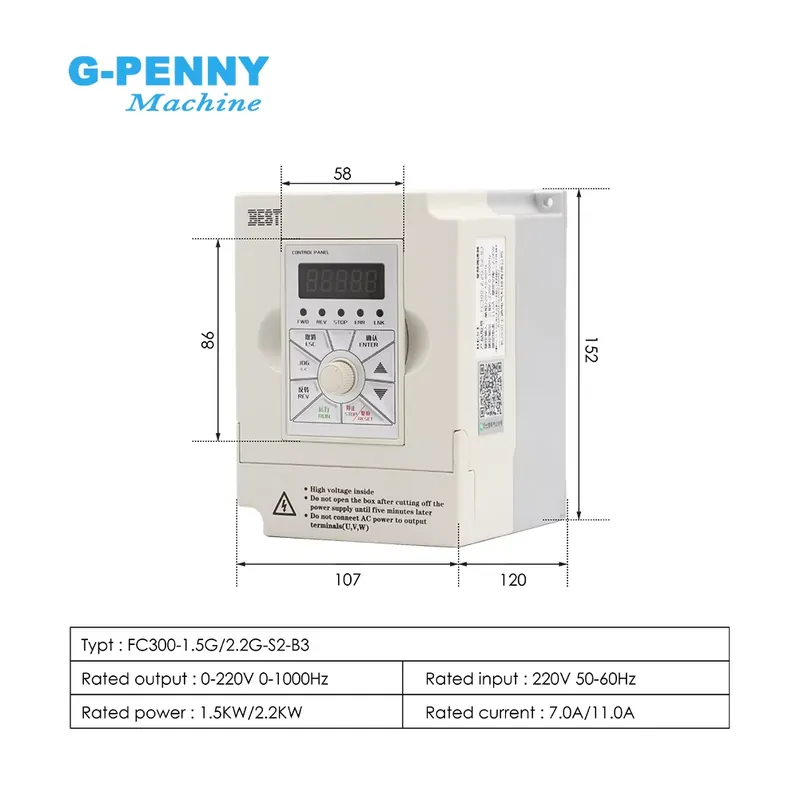 G-penny 2.2KW ER20 D80 Wood Wo - đánh giá và giá 2.2Kw Water Cooled Spindle Kit Vfd