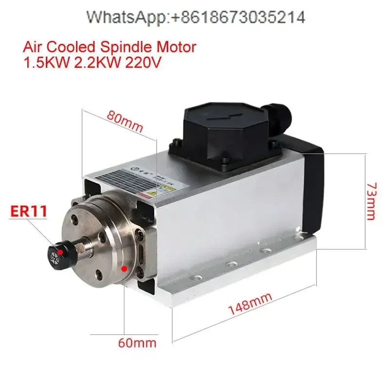 800W 1.5W 2.2KW 3.5KW 4.5KW 6K - đánh giá và giá Er20 Collet Chuck Spindle Motor 220V