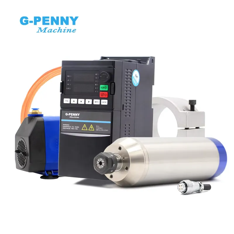 G-Penny 2.2kw ER20 D80 12000rp - đánh giá và giá 2.2Kw Water Cooled Spindle Kit Vfd