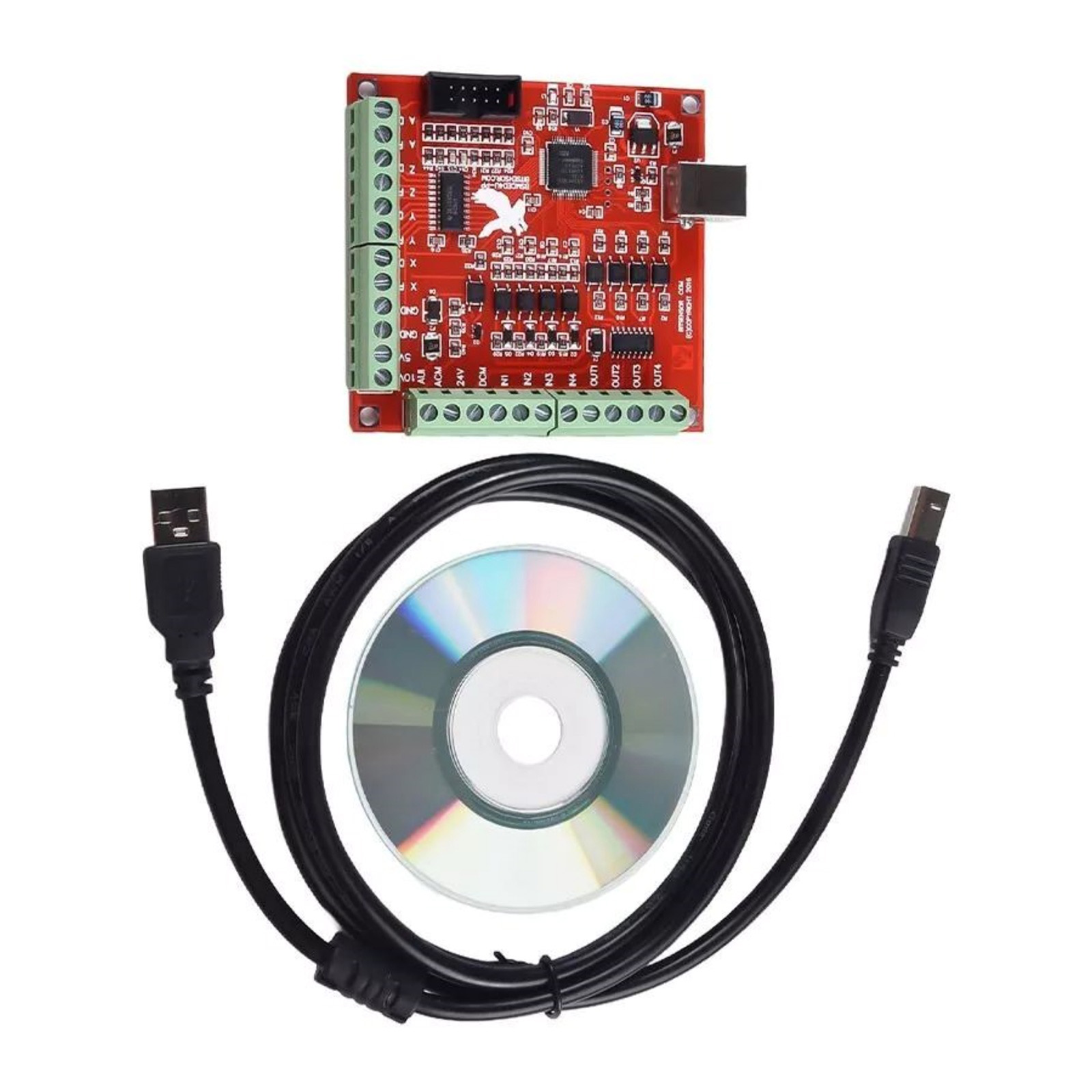 USB CNC 4-Axis Motion Control  - đánh giá và giá Mach3 Usb Cnc Controller 4 Axis 100Khz