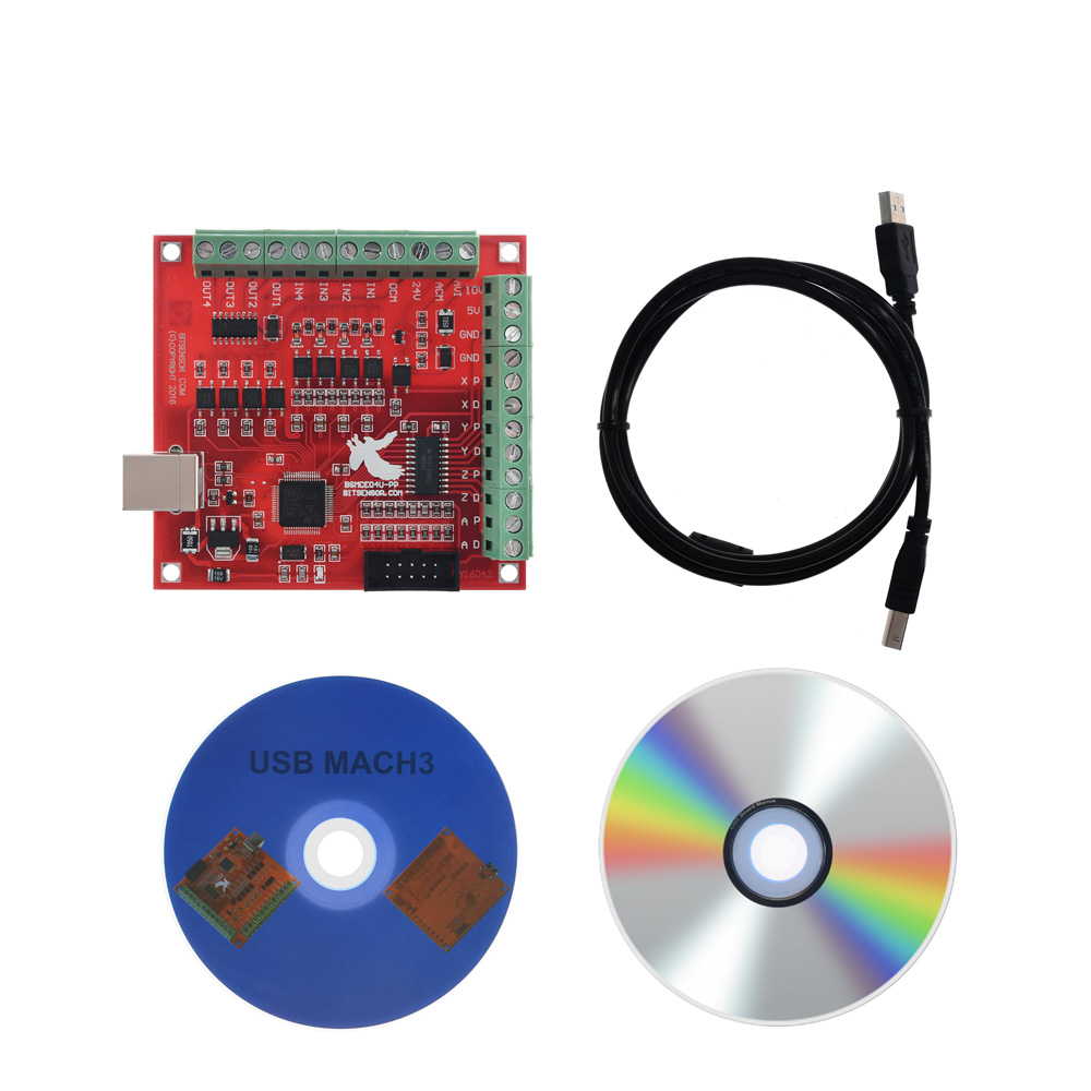 Breakout Board CNC USB MACH3 4 - đánh giá và giá Mach3 Usb Cnc Controller 4 Axis 100Khz