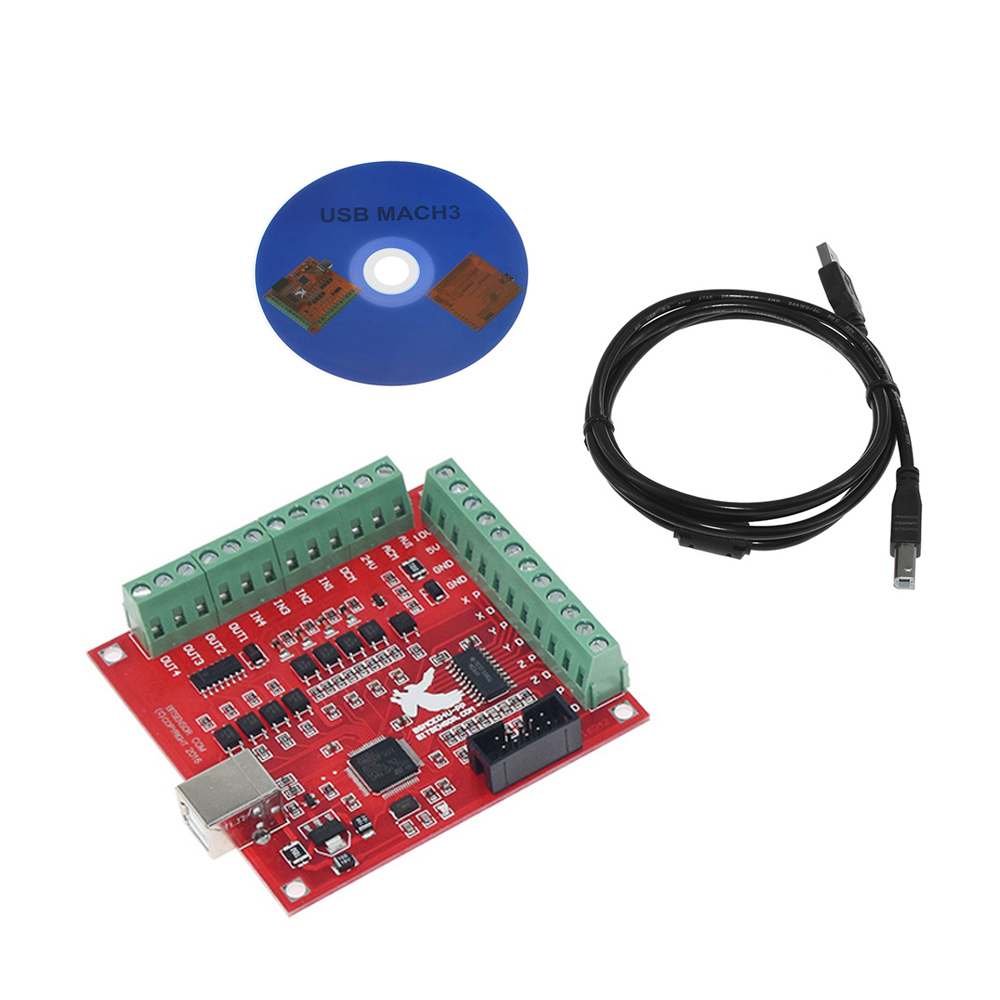 Breakout Board CNC USB MACH3 4 - đánh giá và giá Mach3 Usb Cnc Controller 4 Axis 100Khz