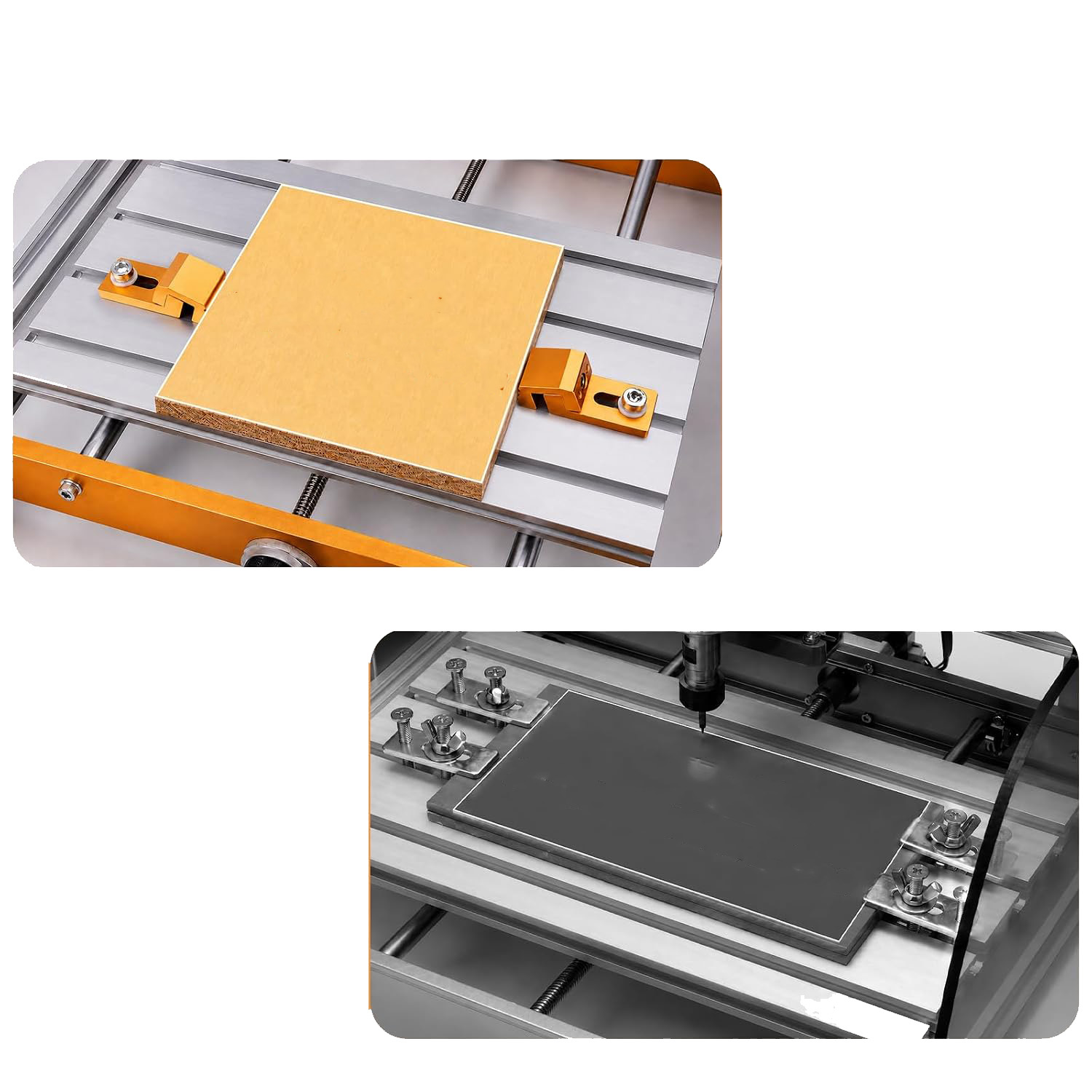 4pcs Aluminum CNC Clamps Set f - đánh giá và giá Cnc 3018 Pro Max Metal
