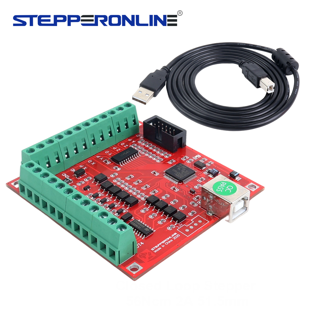 4-Axis USB CNC Breakout Board  - đánh giá và giá Mach3 Usb Cnc Controller 4 Axis 100Khz
