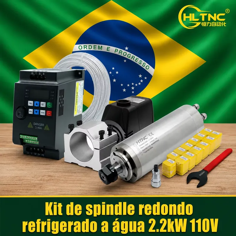 Brazil Shipped 2.2kw 220V 110V - đánh giá và giá 2.2Kw Water Cooled Spindle Kit Vfd