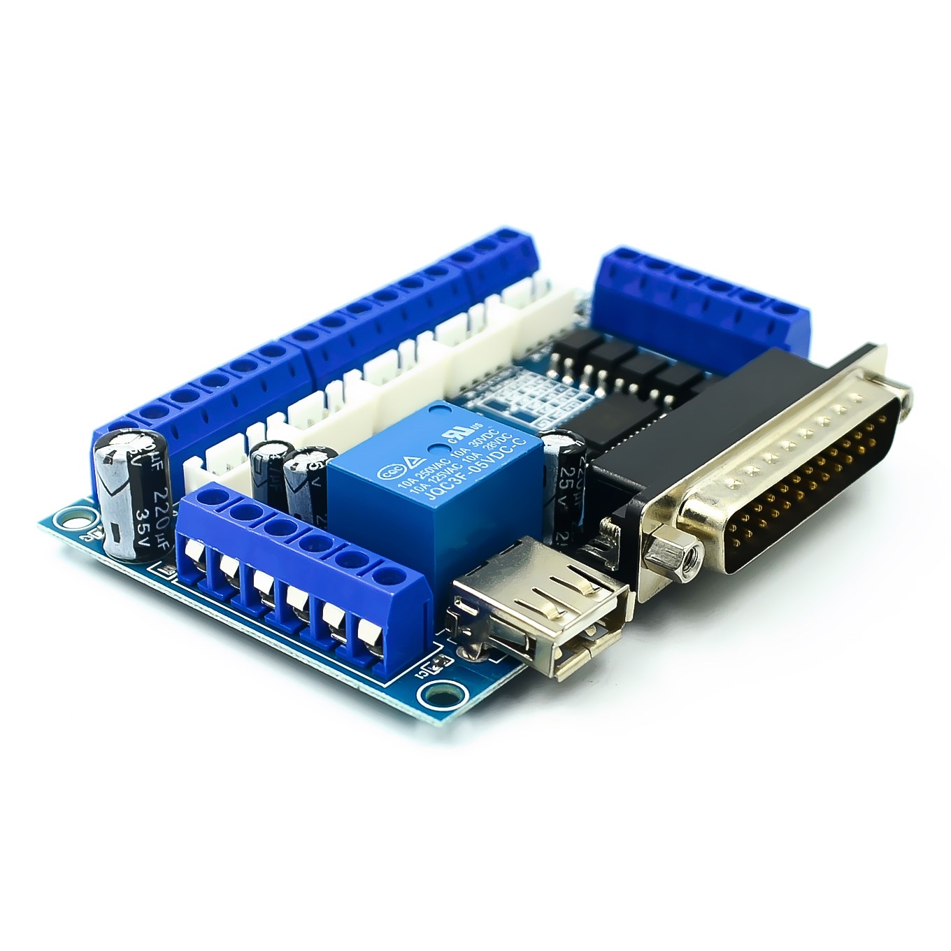 Upgraded 5 Axis CNC Interface  - đánh giá và giá 5 Axis Cnc Breakout Board Interface Mach3